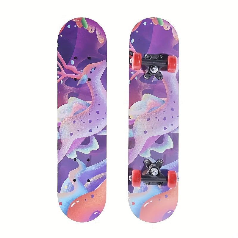 Kids Outdoor Skateboard - Cute Dinosaur & Duck Design - Perfect for Learning - All Skill Levels