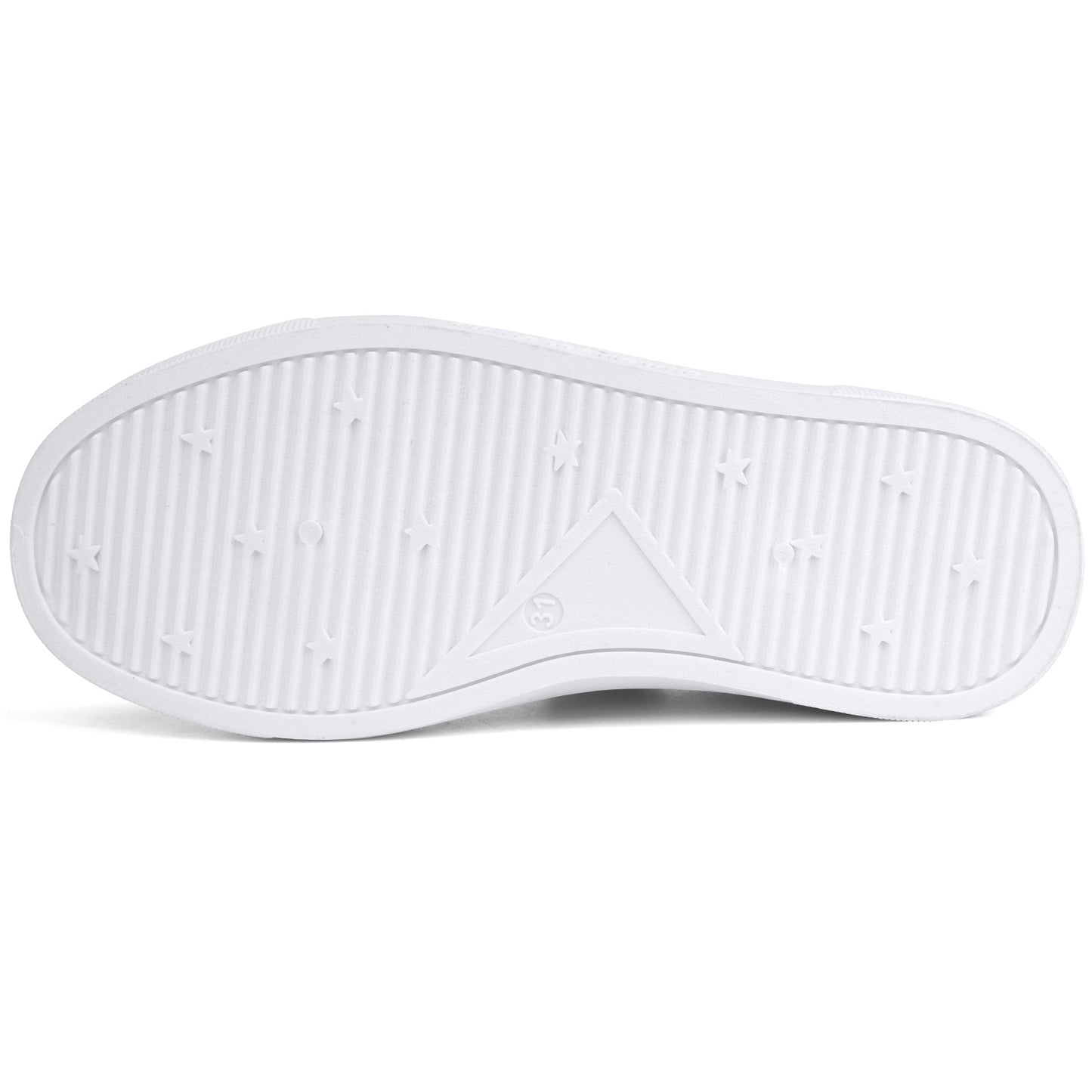 Girl's Trendy Skate Shoes With Hook And Loop Fastener, Comfy Anti-skid Platform Sneakers For School Day/Daily Outdoor Activities