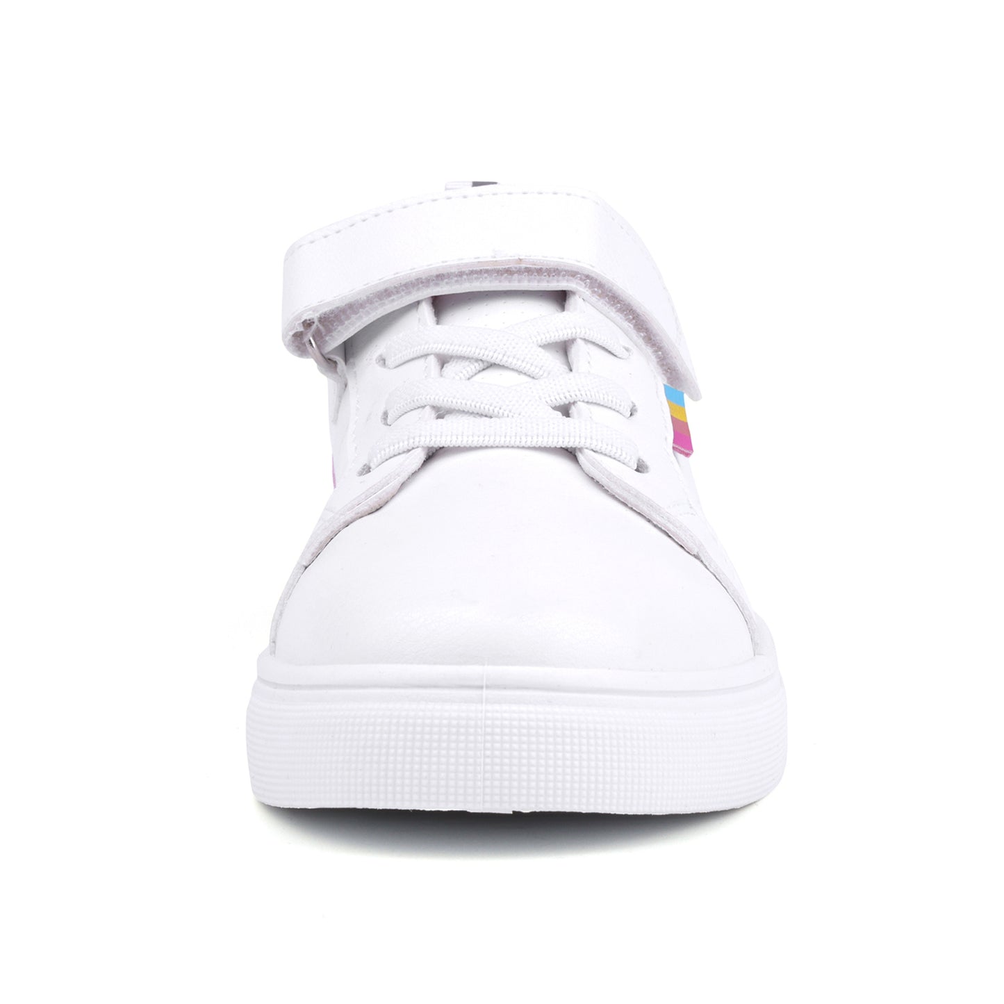 Girl's Trendy Skate Shoes With Hook And Loop Fastener, Comfy Anti-skid Platform Sneakers For School Day/Daily Outdoor Activities