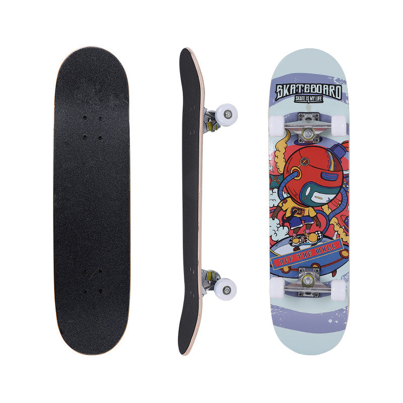 Beginner Skateboard for Girls | Double Rocker Short Board | 6-12 Years Old | Wood Material | VC20310