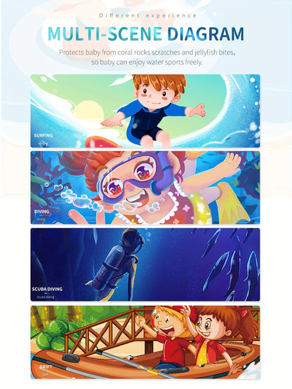 Professional 3mm Neoprene Diving Suit for Girls - Thermal, Anti-Jellyfish, Cold-Proof - Perfect for Water Sports!