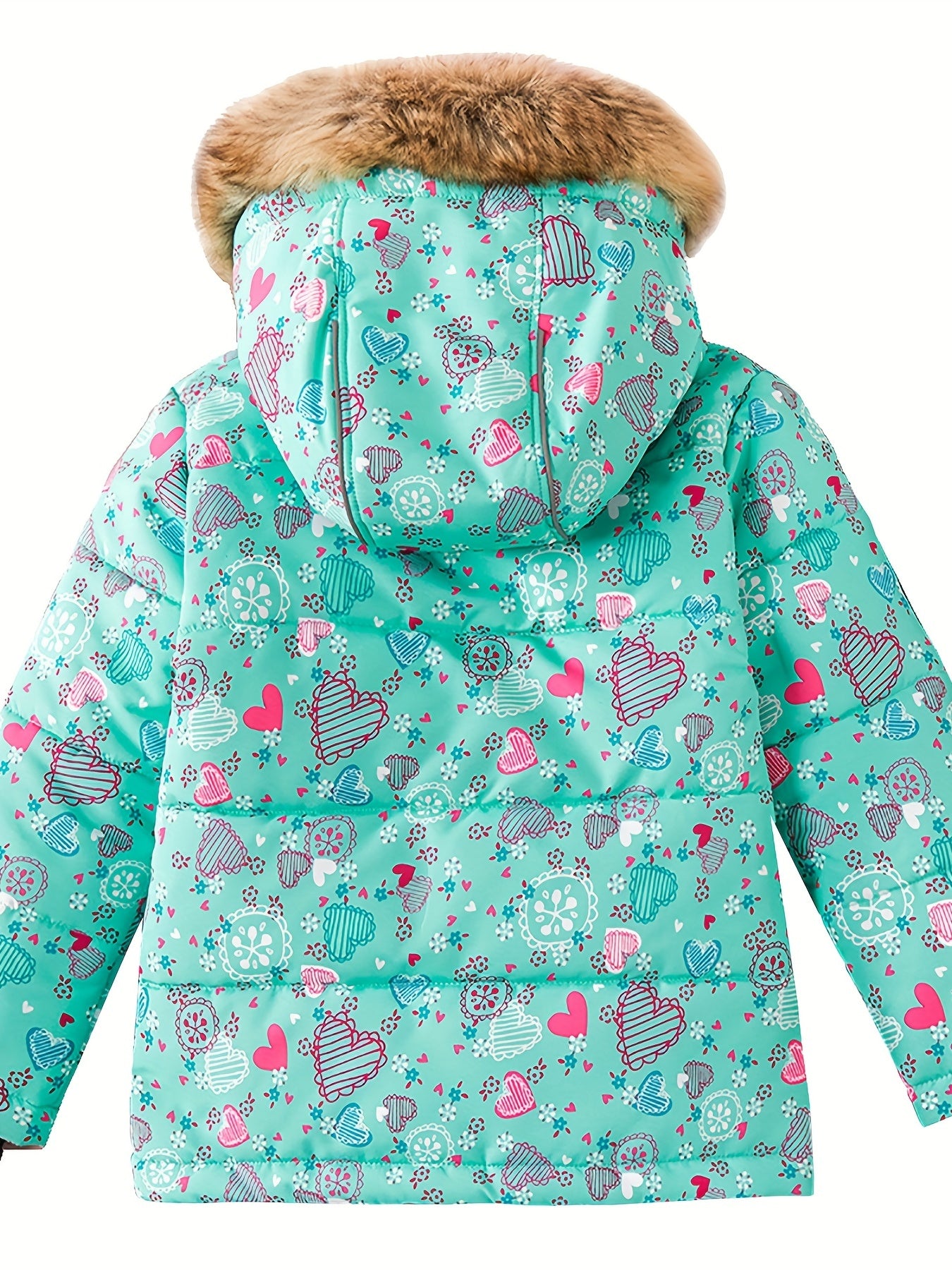 Colorful Ski Suit Set - Hooded Jacket & Thermal Jumpsuit for Girls - Winter Vacation Essential