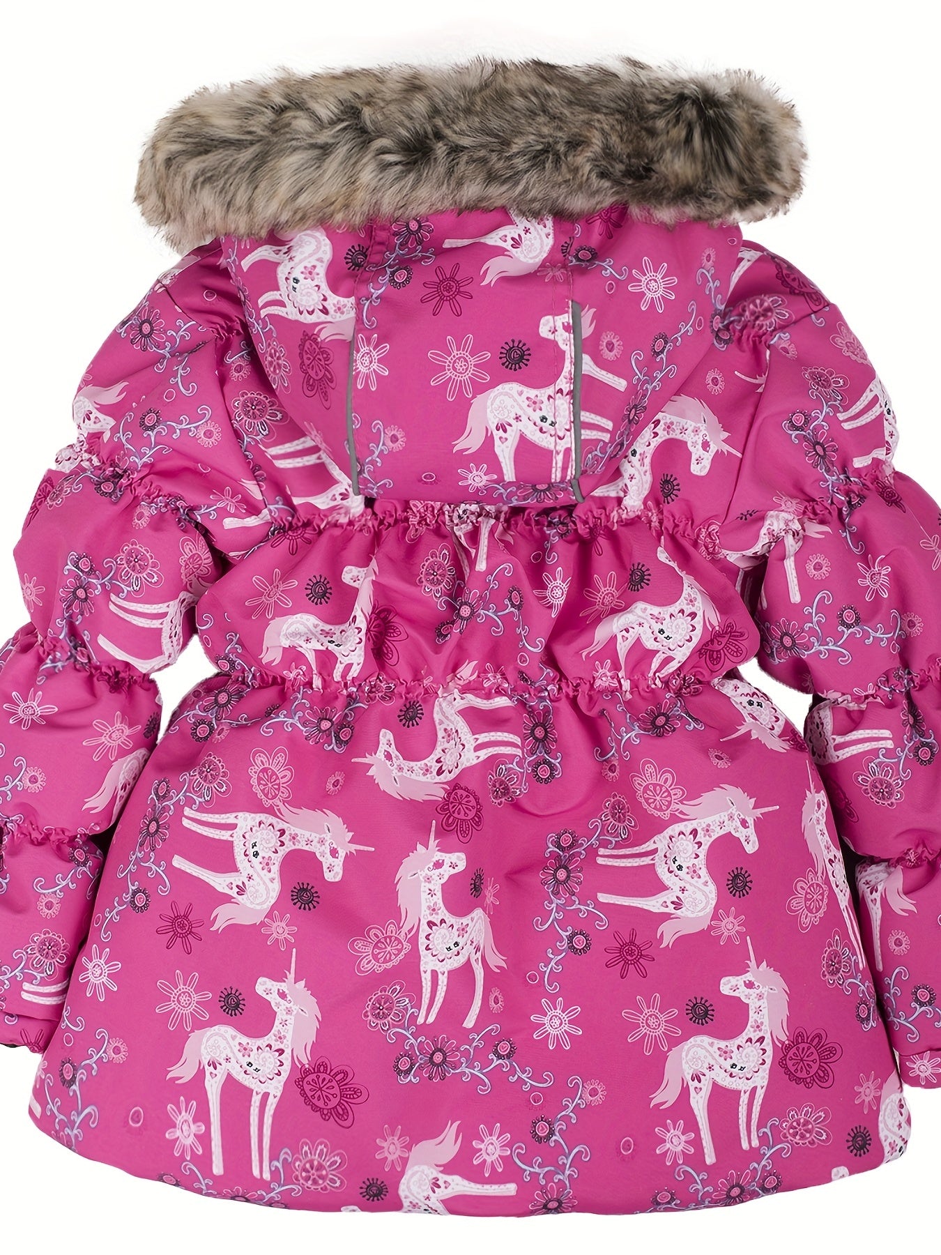 Colorful Ski Suit Set - Hooded Jacket & Thermal Jumpsuit for Girls - Winter Vacation Essential
