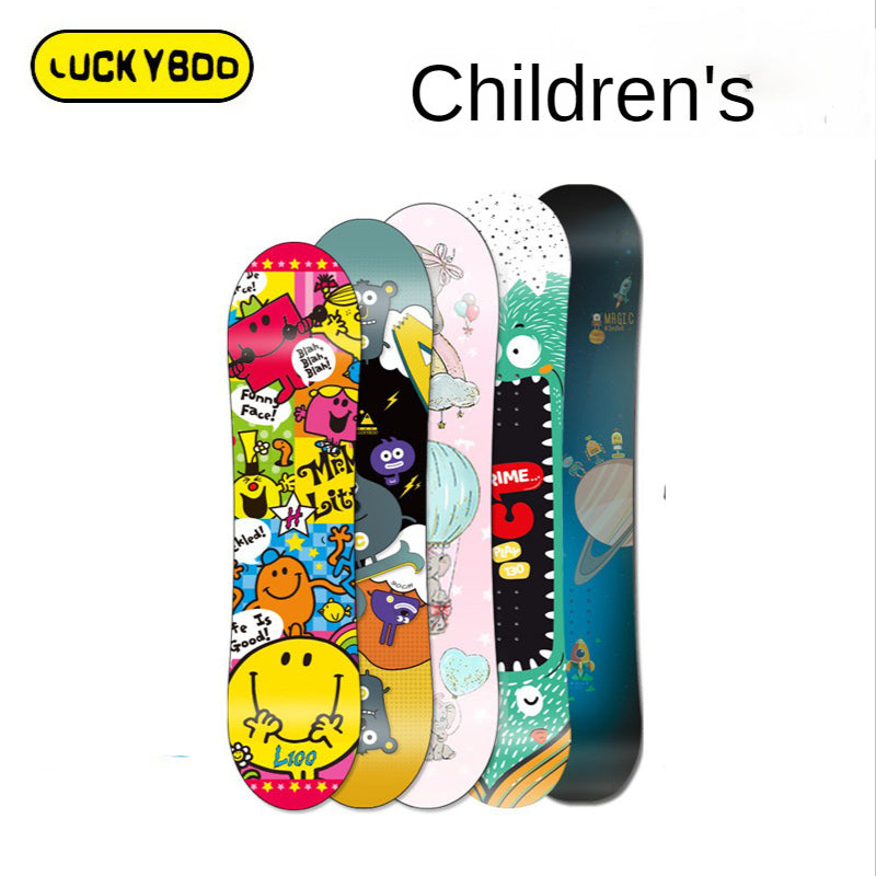 Premium Children's Snowboard Set - Ideal for Boys & Girls, Veneer for Optimal Performance - QJ02652