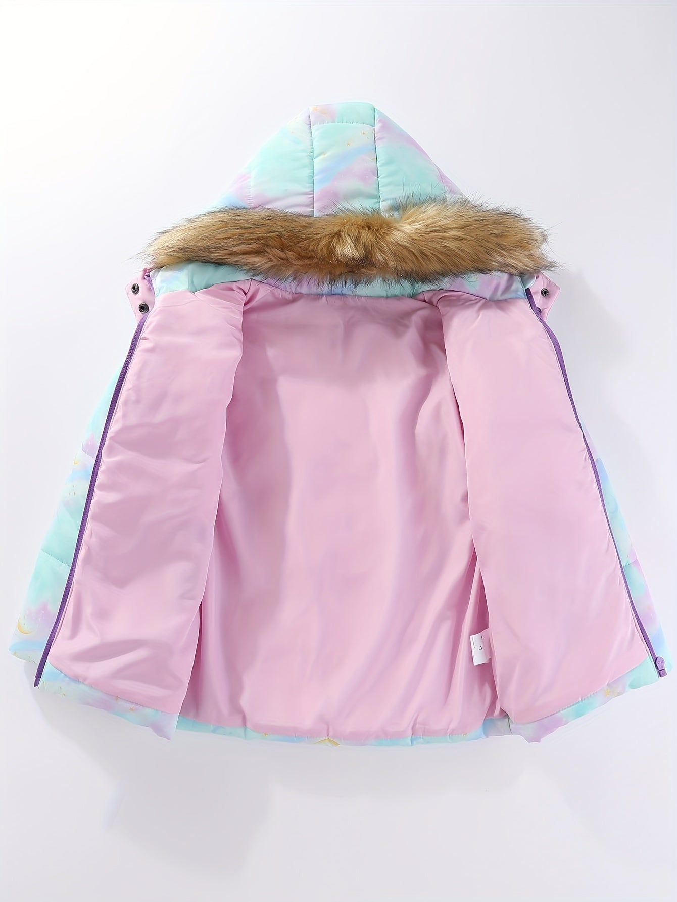 Girls' 2pc Ski Outfit: Zip Hooded Coat + Overalls - Water-Resistant for Fall/Winter Sports