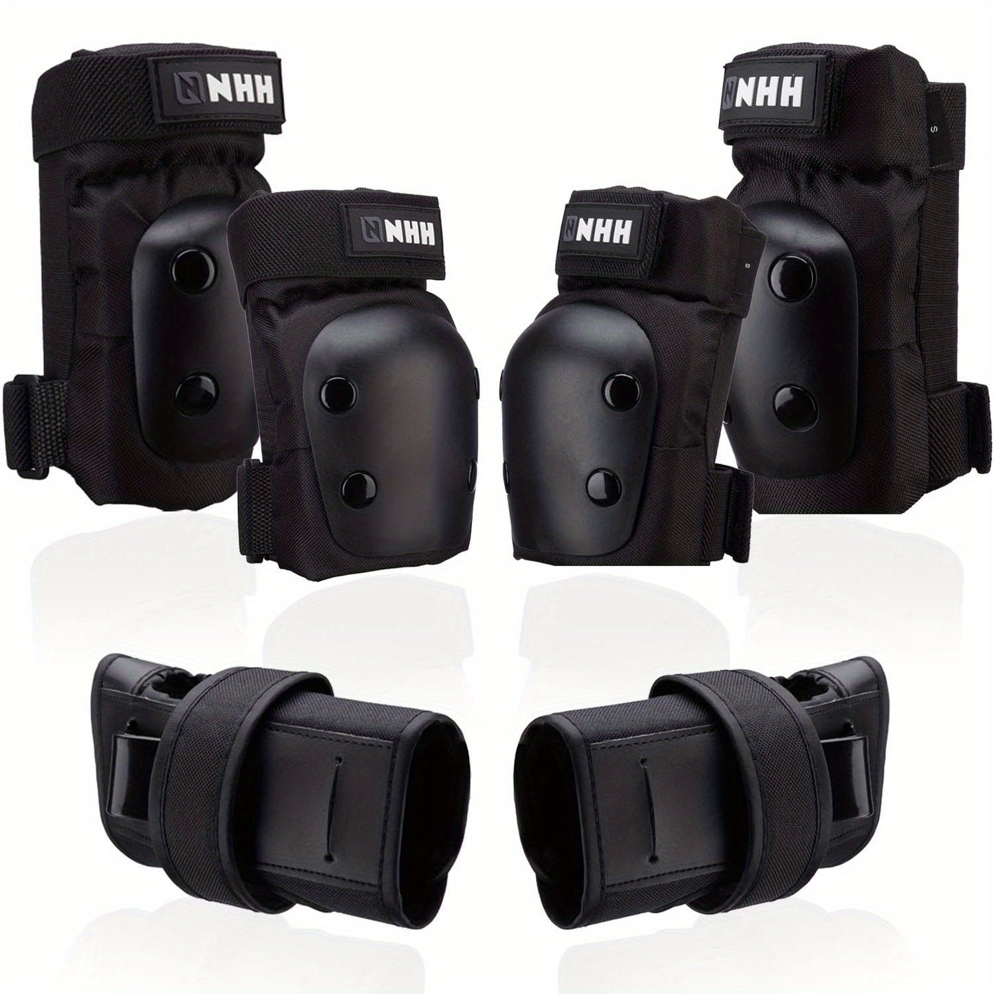6-in-1 Protective Gear Set For Skateboarding, Cycling, And More - Knee Pads, Elbow Pads, And Wrist Guards For Ultimate Safety