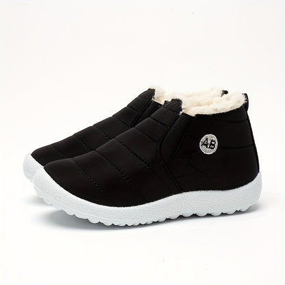 Cozy Non-slip Snow Boots for Girls | Warm Fleece Lined Ankle Boots for Winter Hiking | Lightweight & Cute