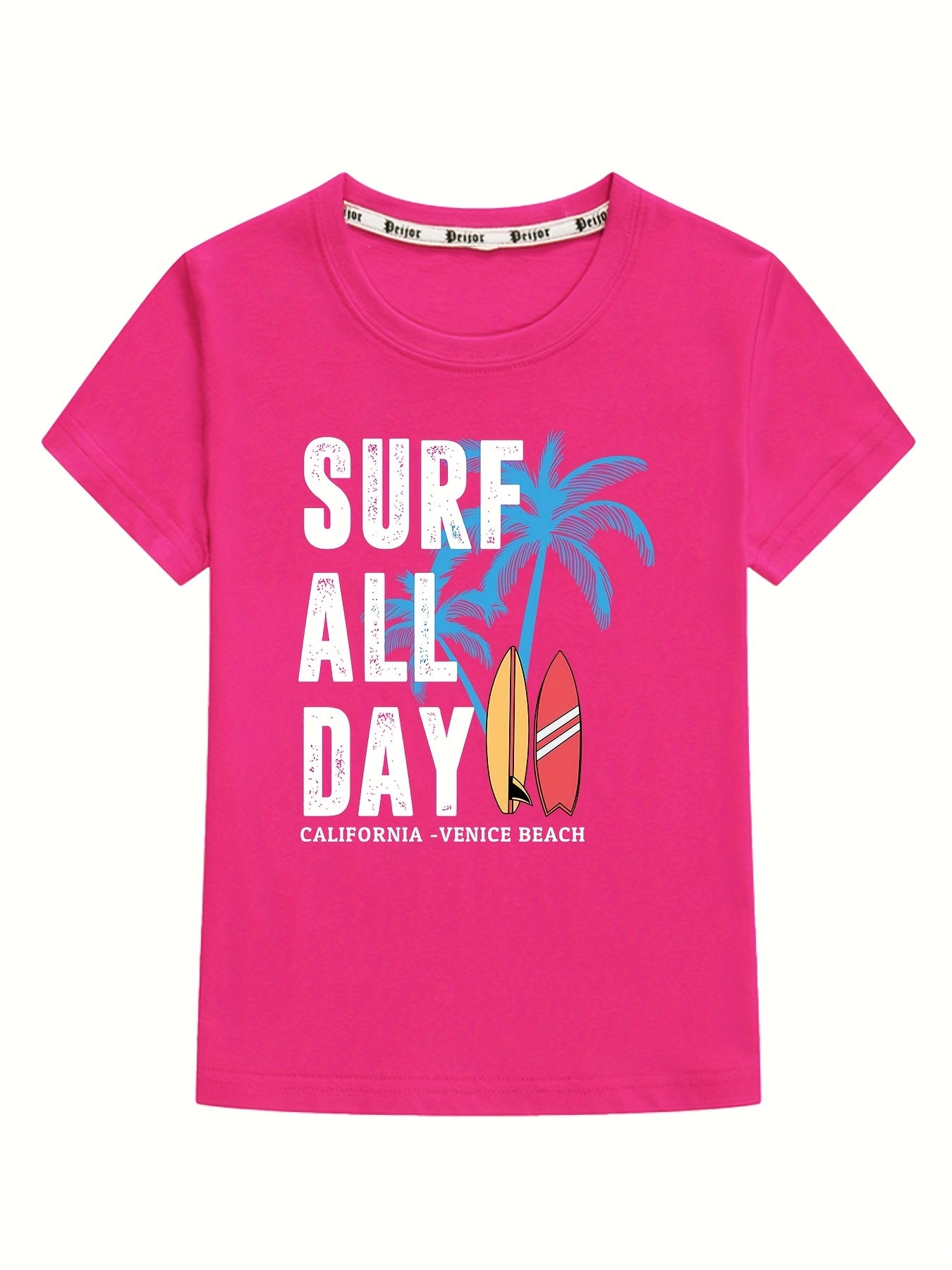 Kids Surf Graphic T-Shirt | Cotton Blend | All-Season | Boys & Girls Clothes