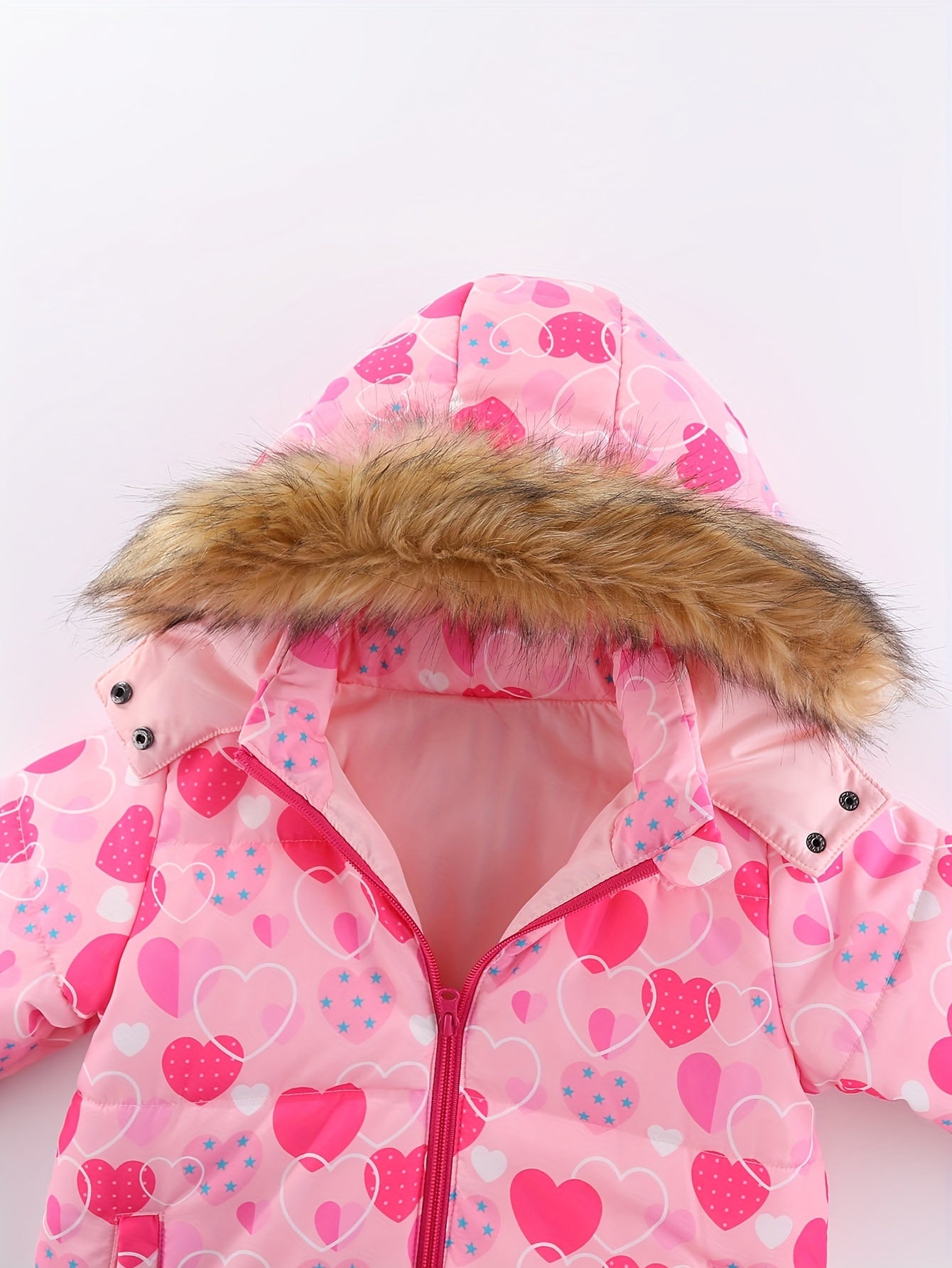 Girls' 2pc Ski Outfit: Zip Hooded Coat + Overalls - Water-Resistant for Fall/Winter Sports