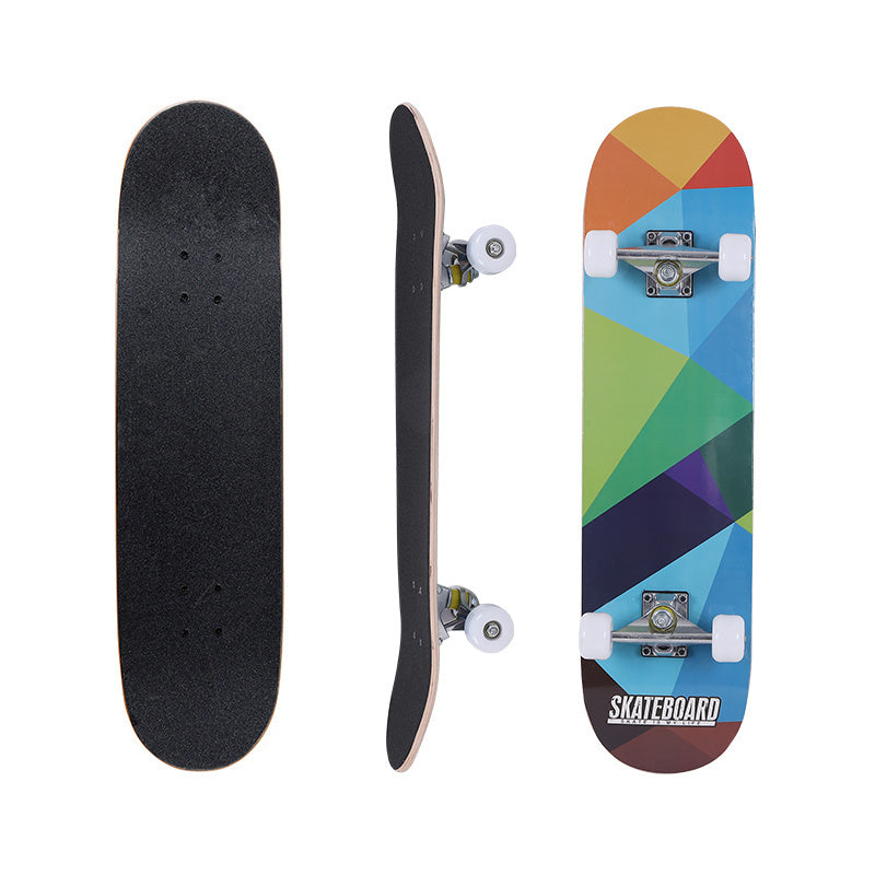 Beginner Skateboard for Girls | Double Rocker Short Board | 6-12 Years Old | Wood Material | VC20310