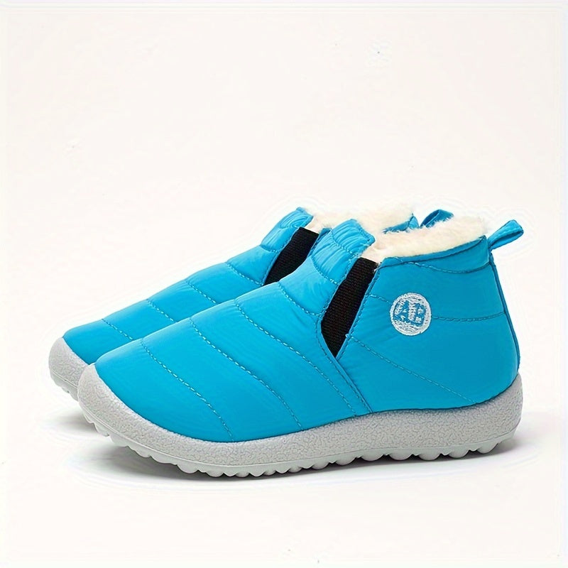 Cozy Non-slip Snow Boots for Girls | Warm Fleece Lined Ankle Boots for Winter Hiking | Lightweight & Cute