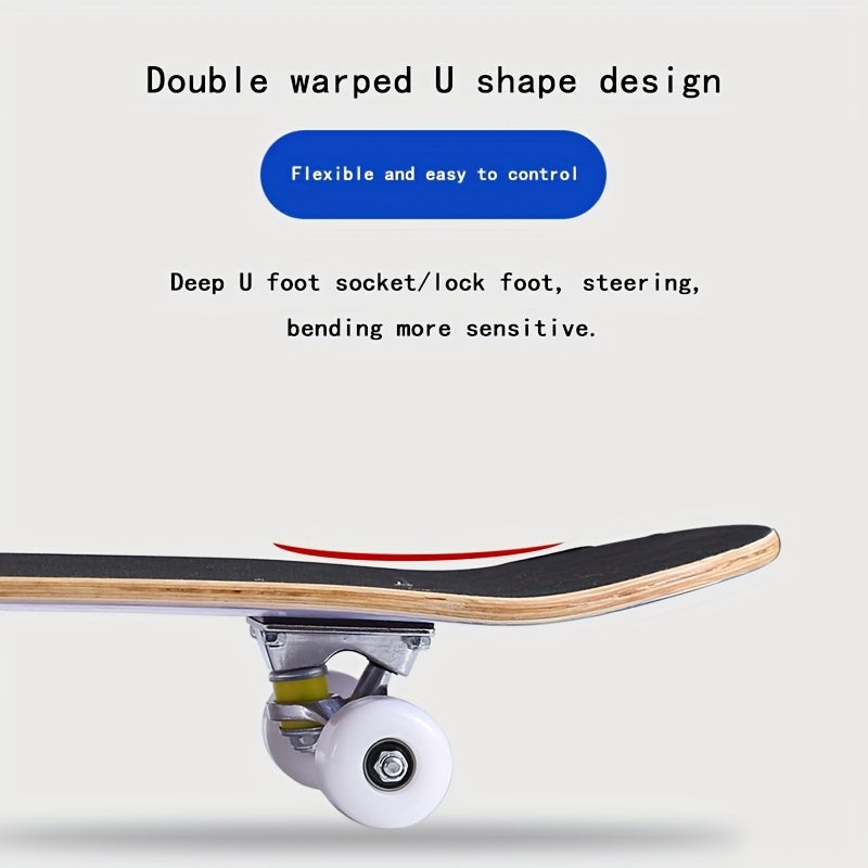 Beginner-Friendly Four-Wheel Scooter for Kids & Teens - Double Warping Board for Enhanced Skills