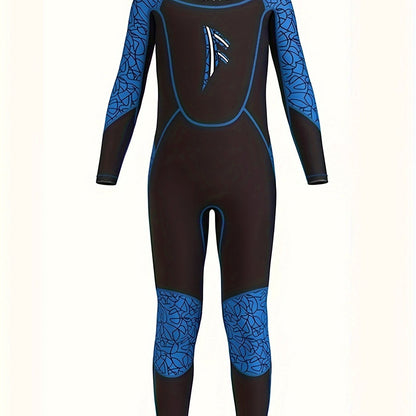 Girls 3.5mm Neoprene Diving Suit - Long Sleeve, Warm, for Surfing, Swimming, Beach - vofiw