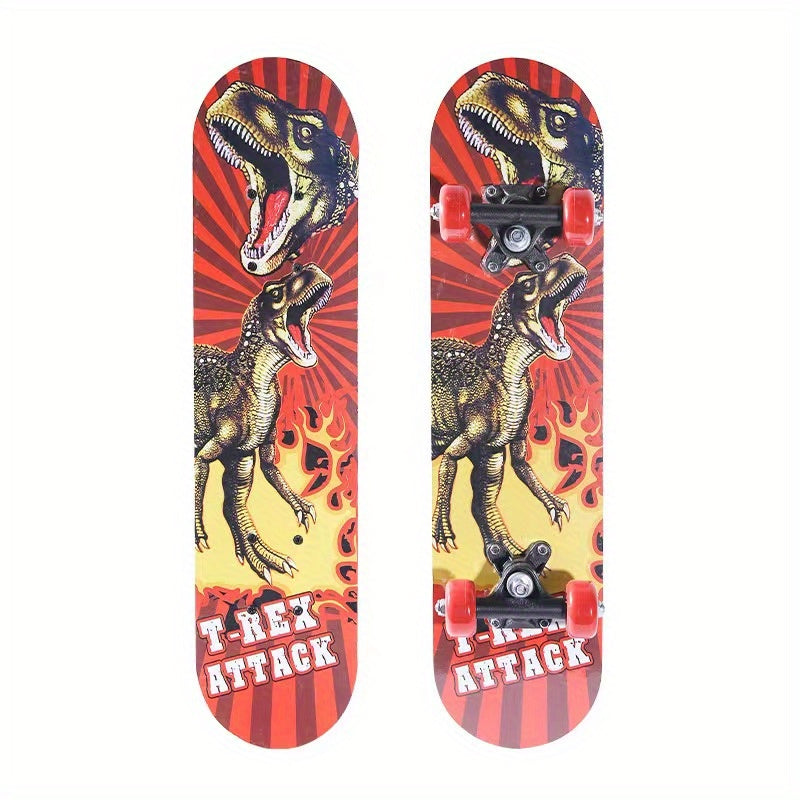 Kids Outdoor Skateboard - Cute Dinosaur & Duck Design - Perfect for Learning - All Skill Levels
