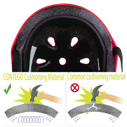 Kids Child Rain Helmet Hat Adjust Sport Safety Hat Cute Ladybug Helmet for Skateboard Cycling Skate Scooter Safe Protective Hat