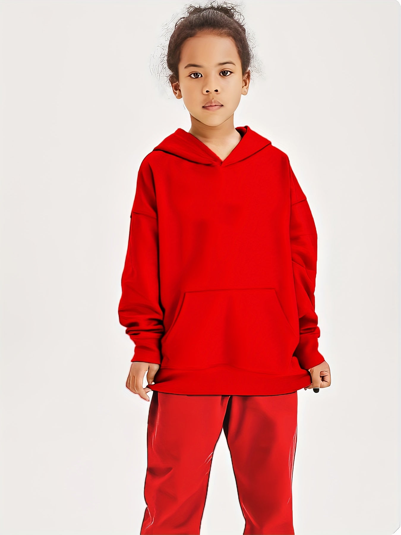 Girls Skateboard Print Hoodie | Long Sleeve Sweatshirt with Pockets | Trendy for Spring & Fall