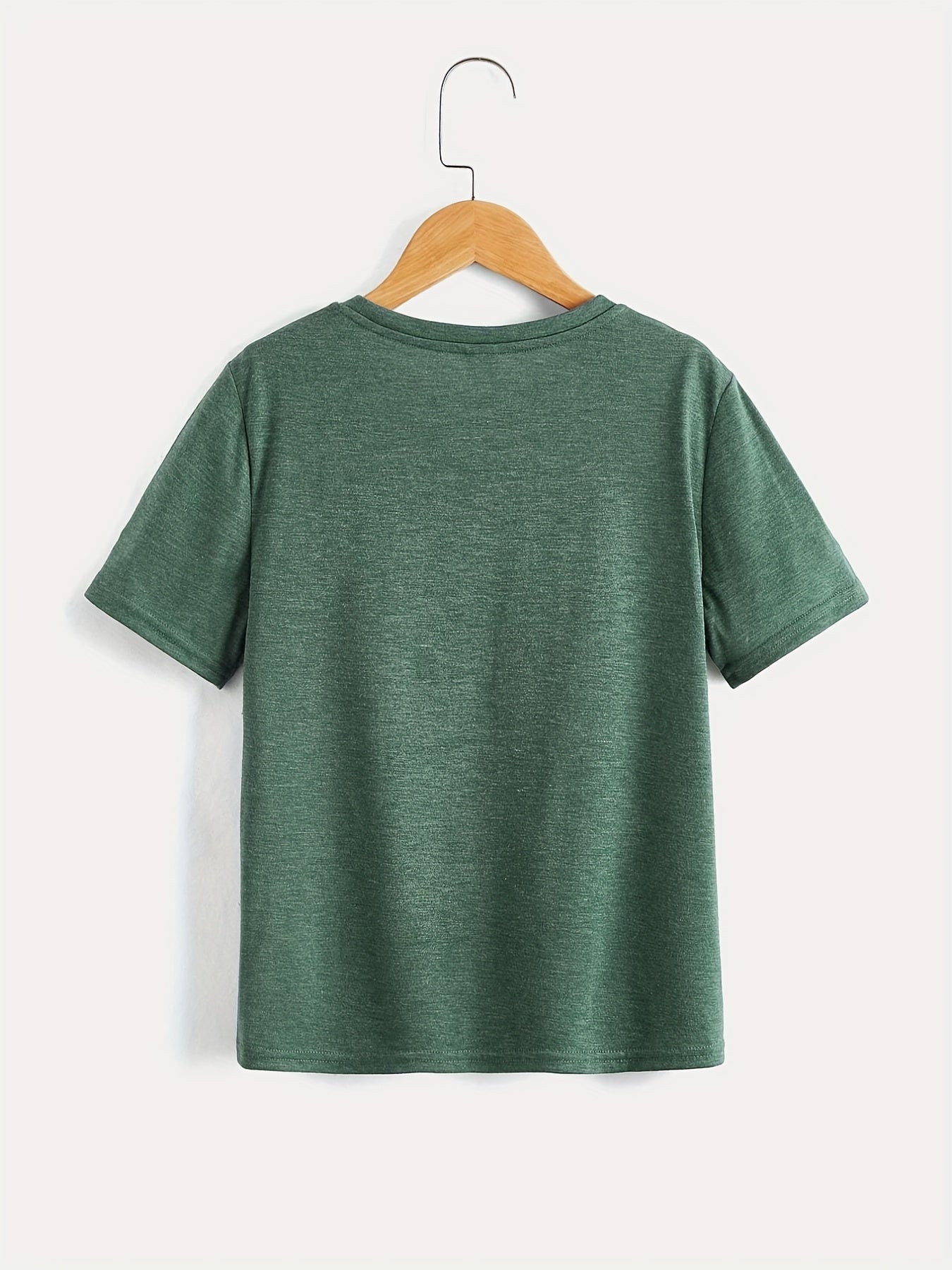 Bear Playing Skateboard Print Round Neck T-shirt Tees Tops Casual Soft Comfortable Boys And Girls Summer Clothes