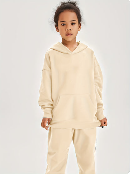 Girls Skateboard Print Hoodie | Long Sleeve Sweatshirt with Pockets | Trendy for Spring & Fall