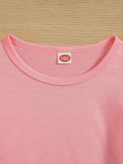 Coconut Tree Surf Print T-Shirt - Kids' Summer Casual Crew Neck Tee