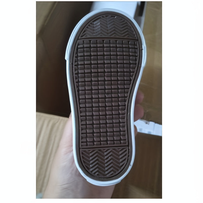 Patpat Girl's Trendy Low Top Skate Shoes, Comfy Non Slip Breathable Casual Sneakers For Kids Outdoor Activities