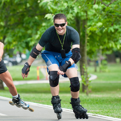 6-in-1 Protective Gear Set For Skateboarding, Cycling, And More - Knee Pads, Elbow Pads, And Wrist Guards For Ultimate Safety