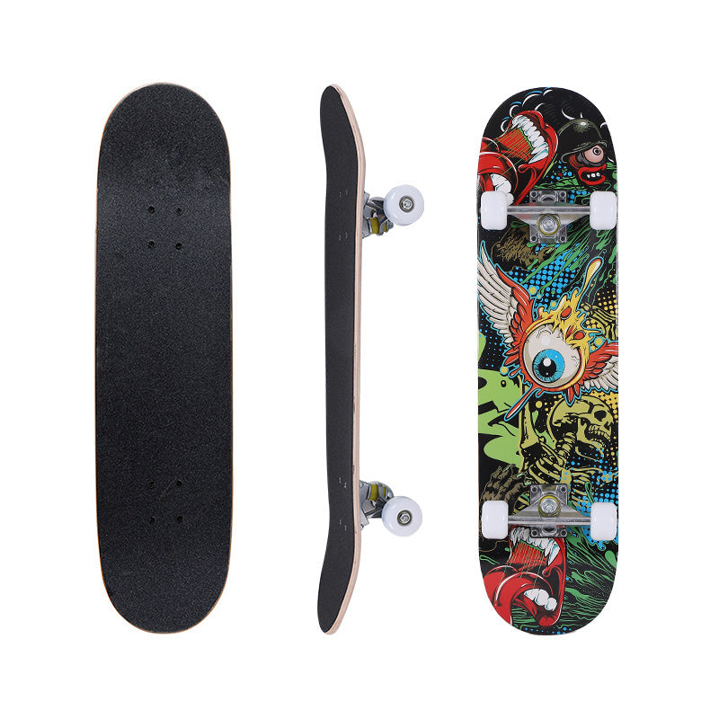 Beginner Skateboard for Girls | Double Rocker Short Board | 6-12 Years Old | Wood Material | VC20310