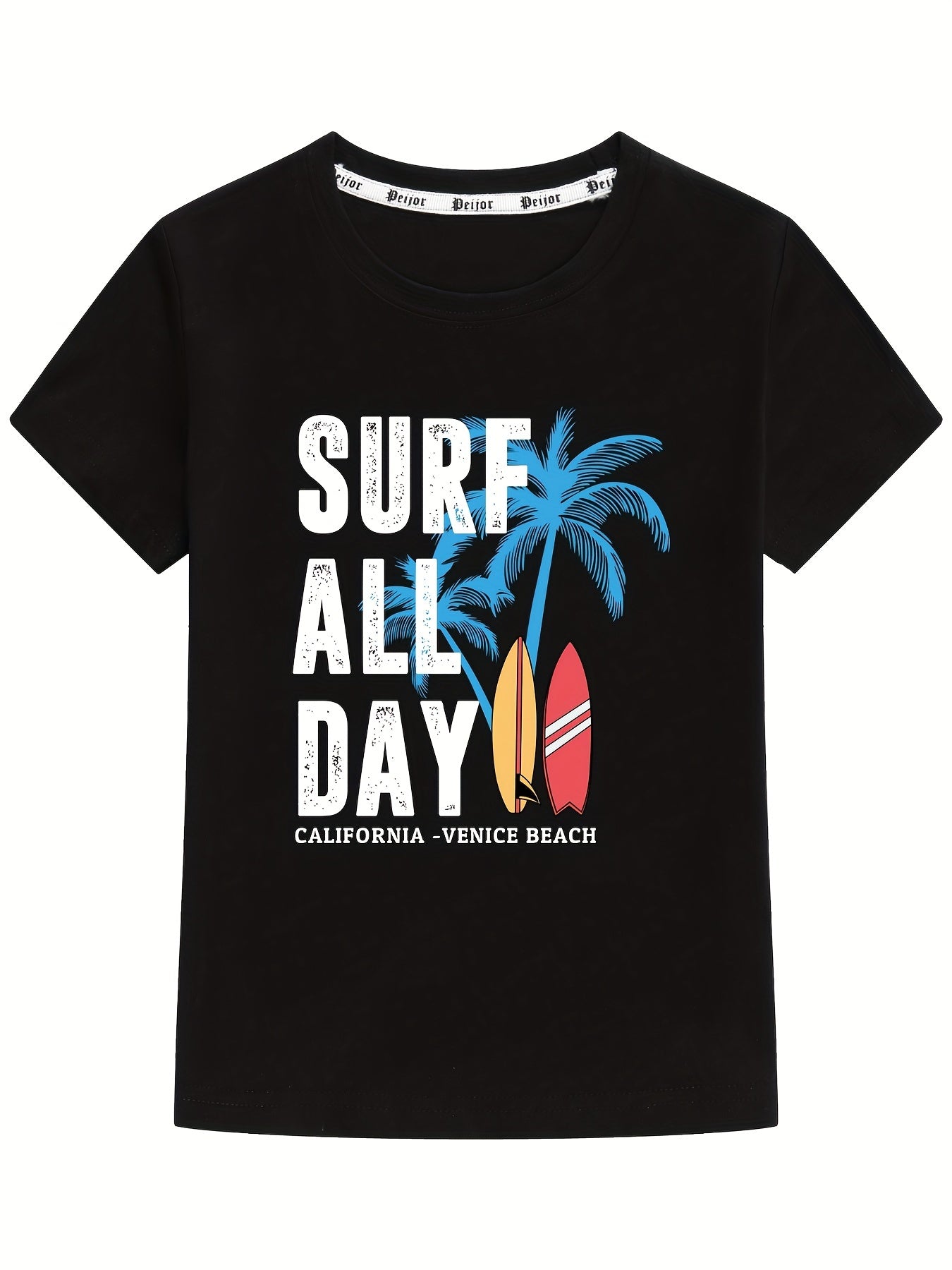 Kids Surf Graphic T-Shirt | Cotton Blend | All-Season | Boys & Girls Clothes