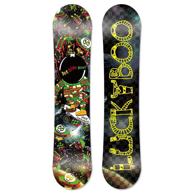 Premium Children's Snowboard Set - Ideal for Boys & Girls, Veneer for Optimal Performance - QJ02652