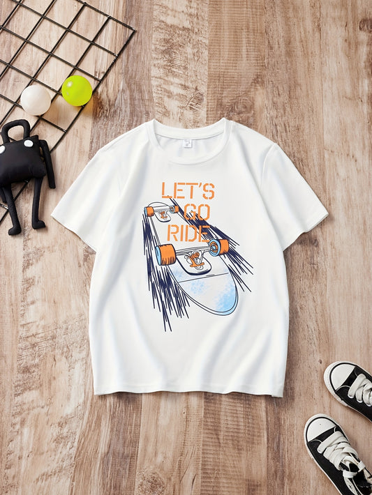 Girls Summer Teen Skateboard Graphic T-Shirt | Casual Style