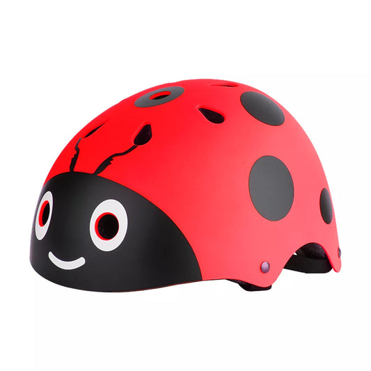 Kids Child Rain Helmet Hat Adjust Sport Safety Hat Cute Ladybug Helmet for Skateboard Cycling Skate Scooter Safe Protective Hat