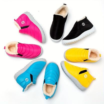 Cozy Non-slip Snow Boots for Girls | Warm Fleece Lined Ankle Boots for Winter Hiking | Lightweight & Cute